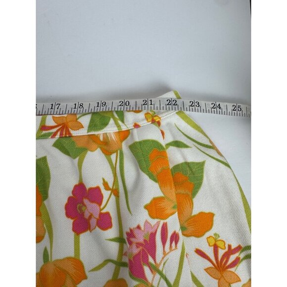 Lands' End Hawaiian Floral Skort Women's 3X Summer Beach Vacation Multicolor EUC - Picture 4 of 9